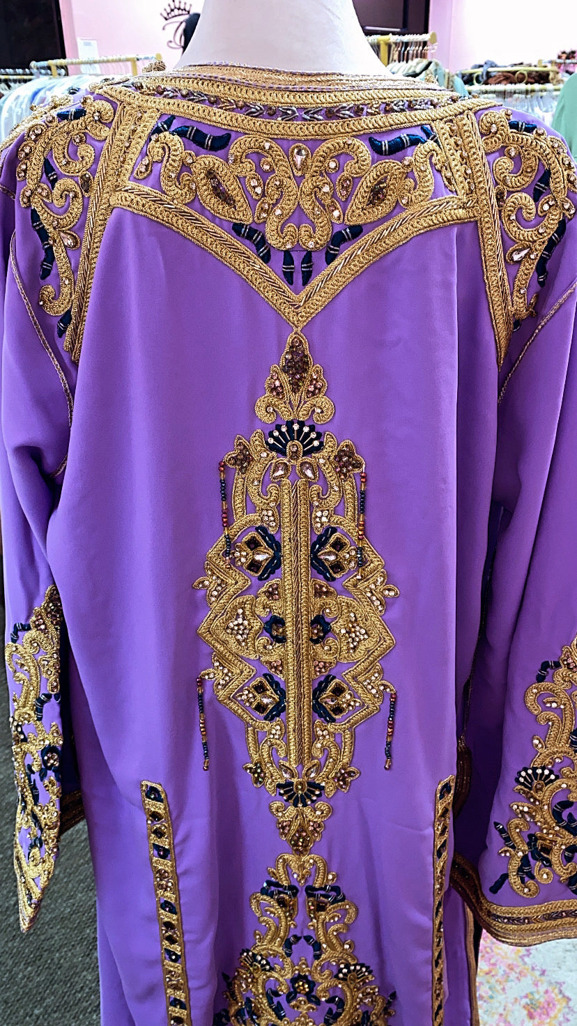 Moroccan Traditional Satin Lined Kimono Caftan