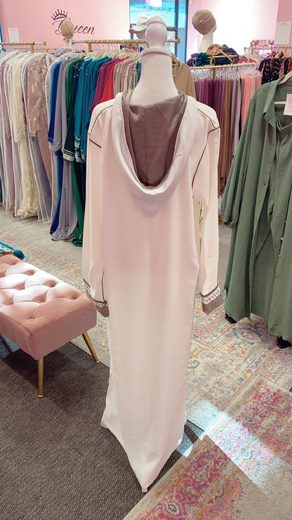 Traditional Moroccan Satin Embroidered Djellaba