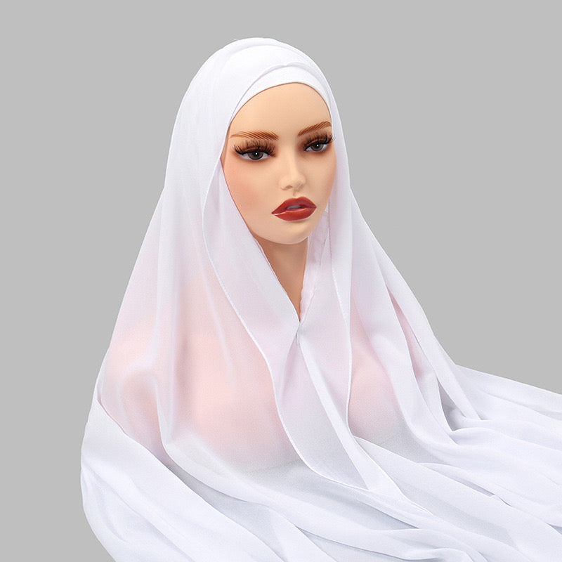 Instant Chiffon Hijab with Built-in Magnets