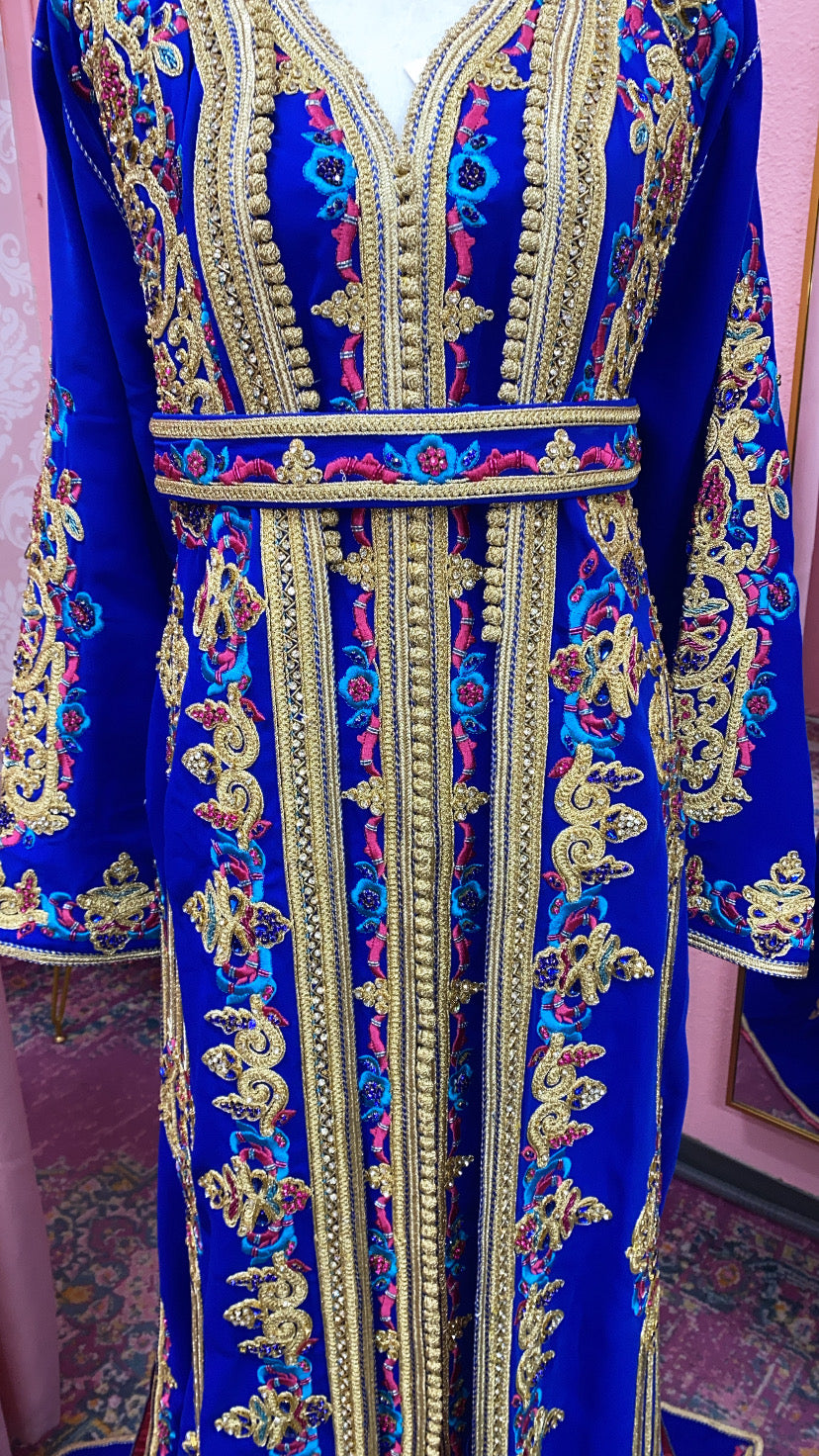 Moroccan Traditional Satin Lined Kimono Caftan