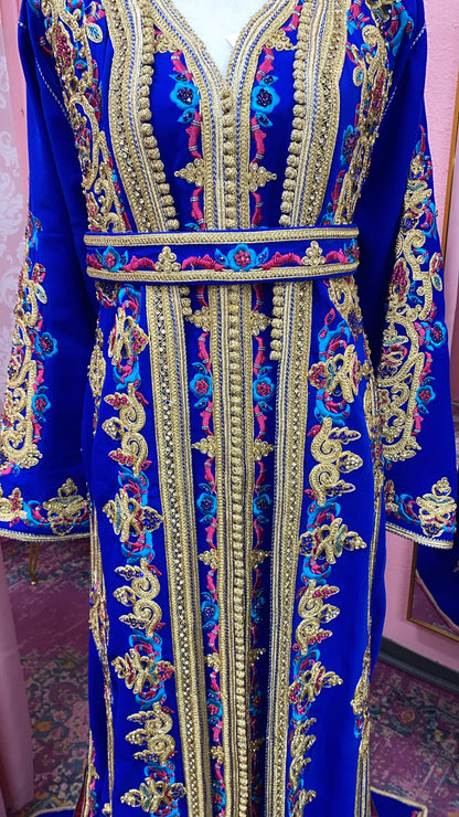 Moroccan Traditional Satin Lined Kimono Caftan