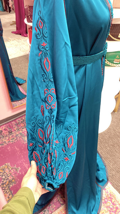 Moroccan Traditional Embroidered Caftan