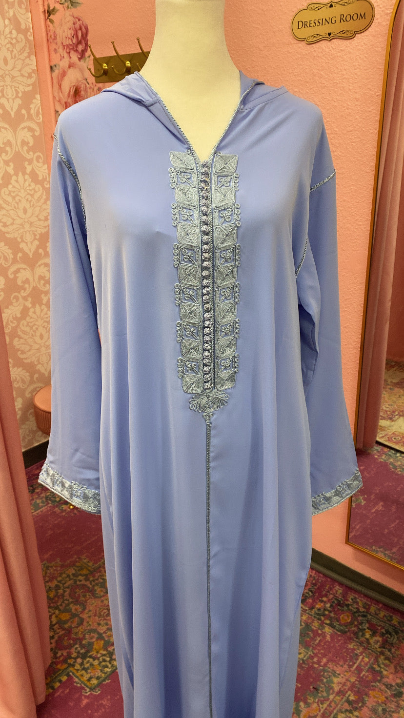 Traditional Moroccan Embroidered Djellaba