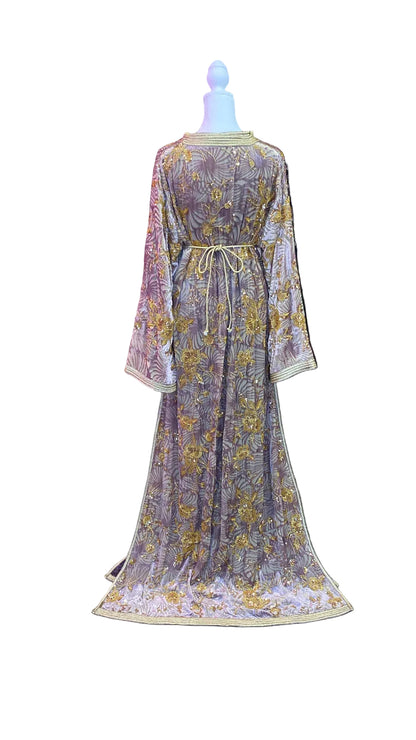 Moroccan Traditional Takchita Velvet Caftan