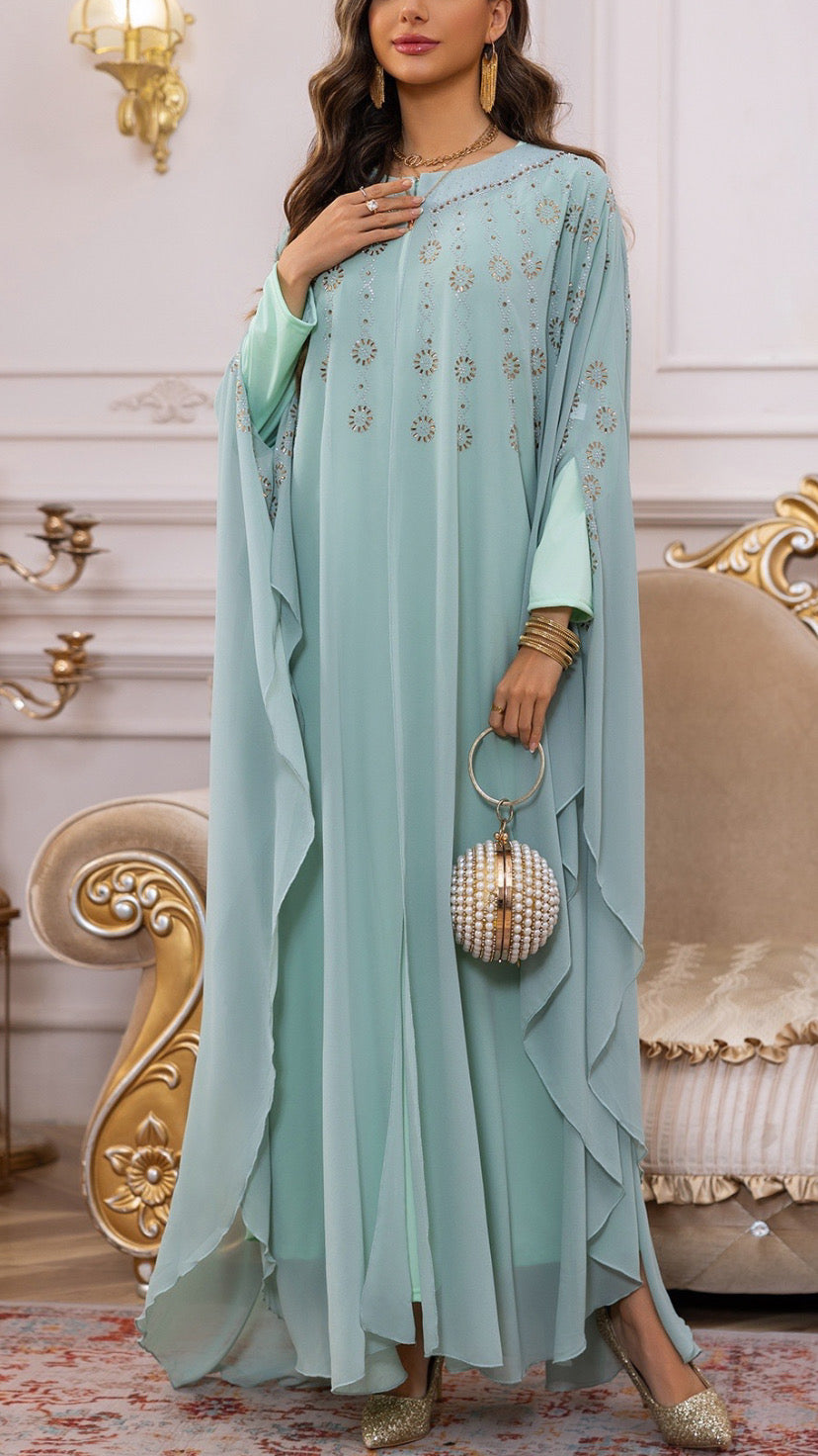 Dubai Style Embellished Caftan Dress