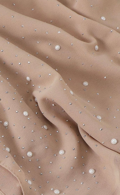 Pearl and Sparkle Detailed Chiffon Hijabs