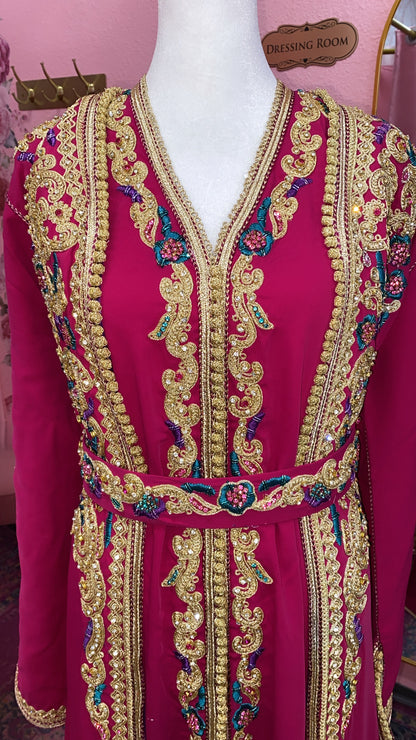 Moroccan Traditional Satin Lined Kimono Caftan