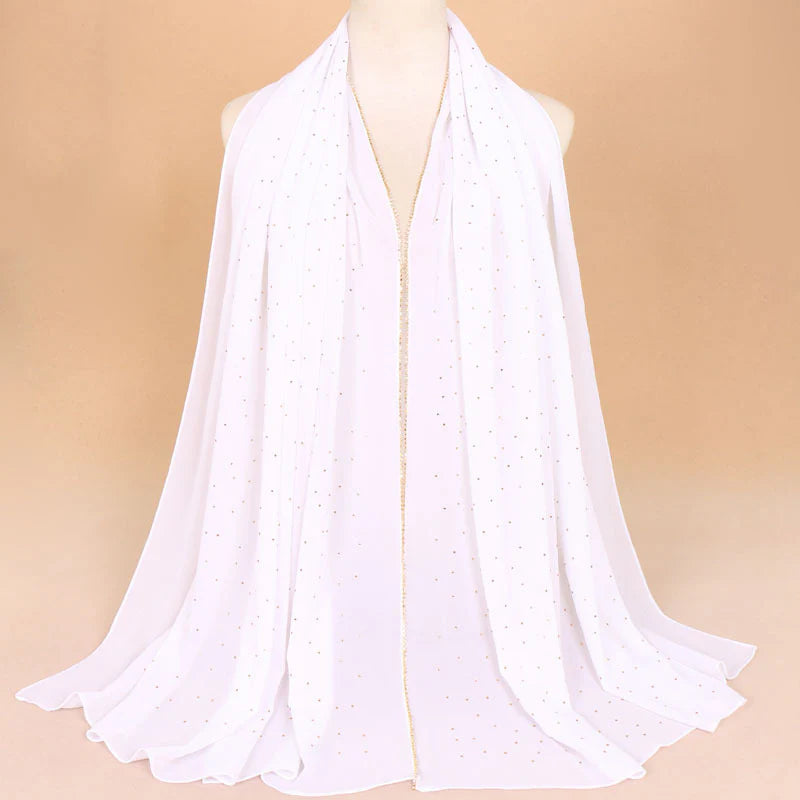 Embellished Stylish Chiffon Hijabs