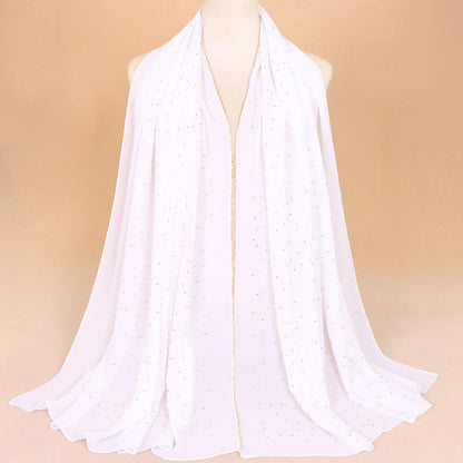 Embellished Stylish Chiffon Hijabs