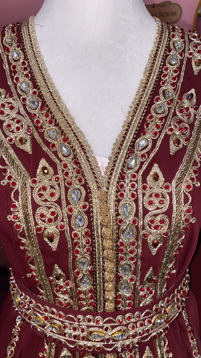 Moroccan Traditional Embellished Caftan
