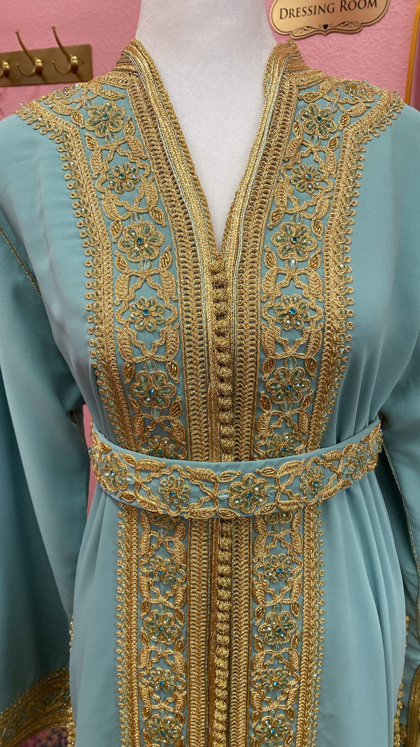 Moroccan Traditional Embellished Caftan