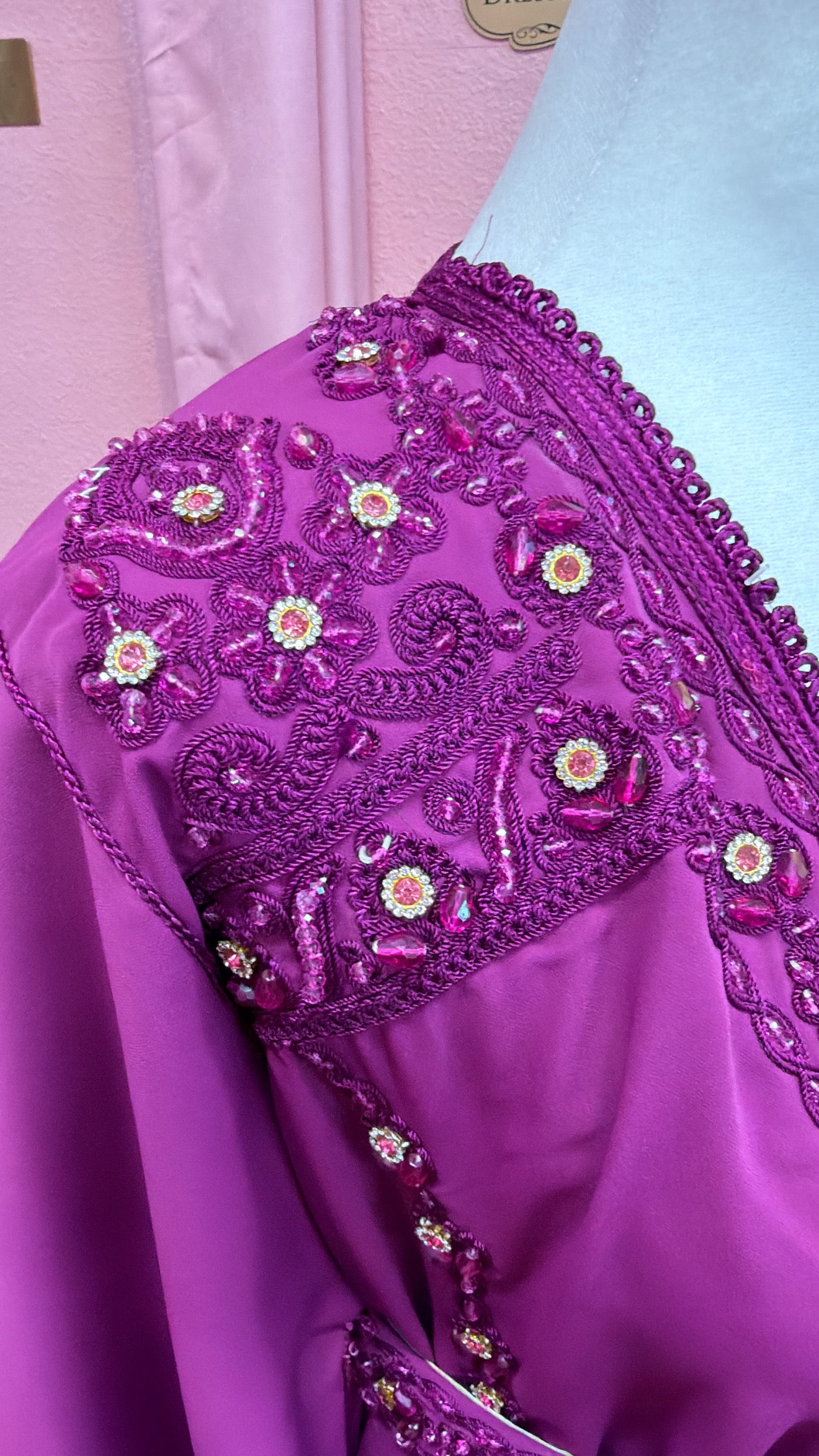 Moroccan Traditional Embellished Caftan