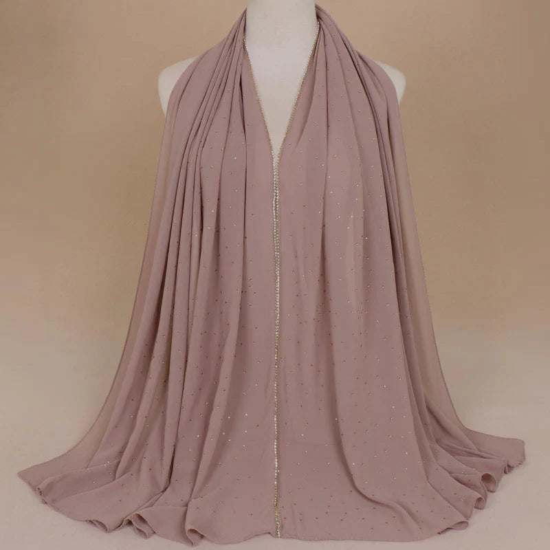 Embellished Stylish Chiffon Hijabs