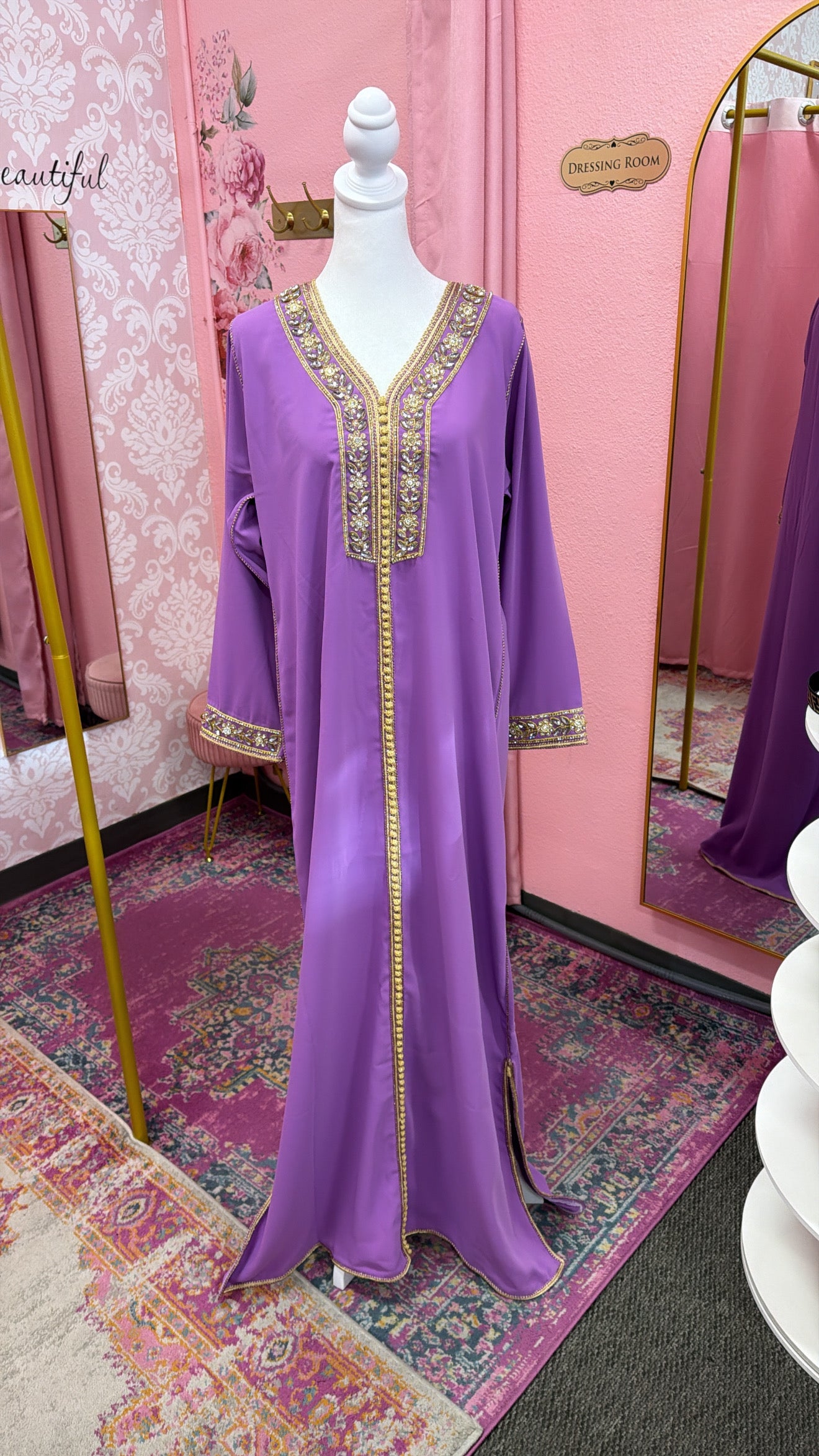Moroccan Traditional Embellished Caftan