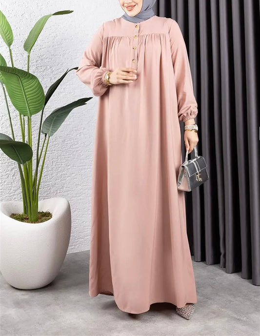 Beautiful Turkish Button Abaya Dress