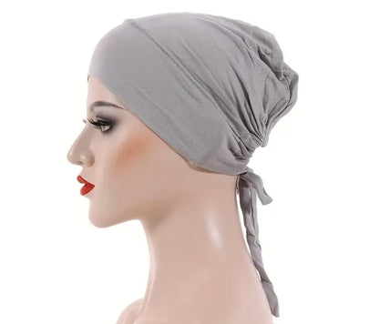 Hijab Tie Back Under Caps