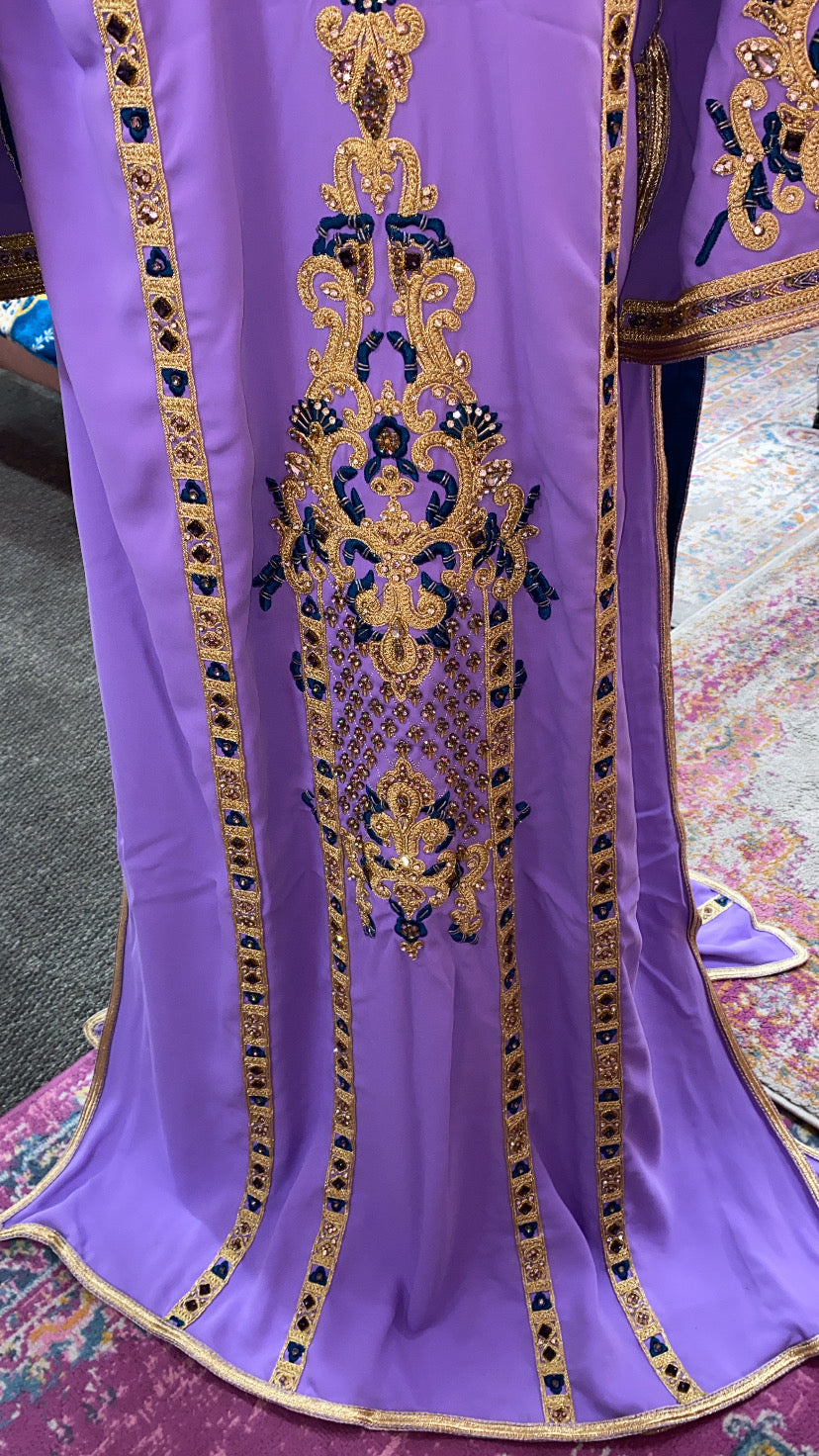 Moroccan Traditional Satin Lined Kimono Caftan