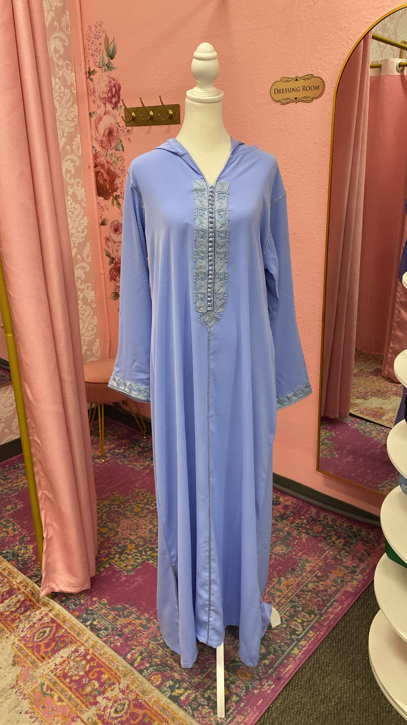 Traditional Moroccan Embroidered Djellaba