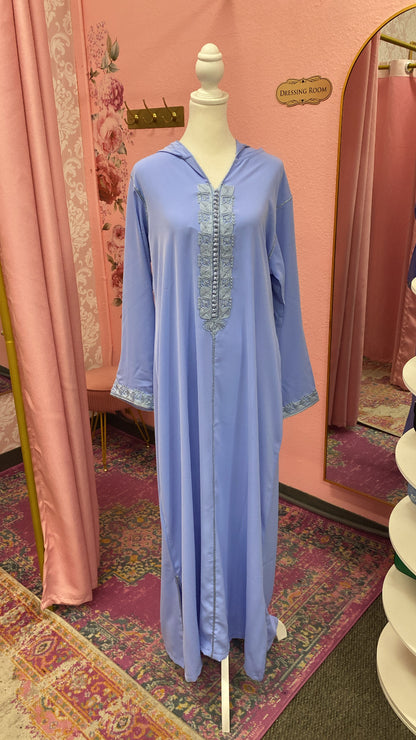 Traditional Moroccan Embroidered Djellaba