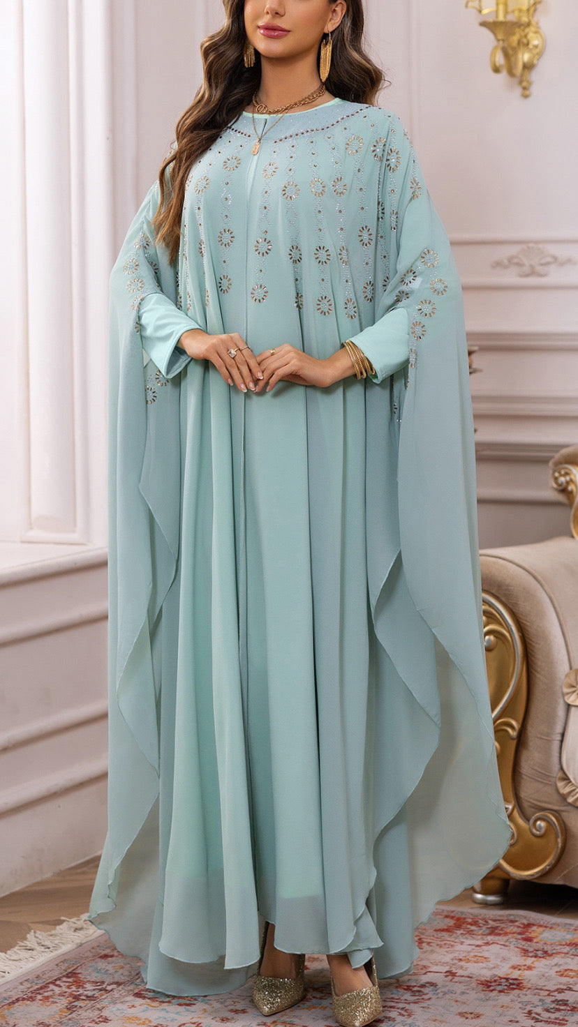 Dubai Style Embellished Caftan Dress