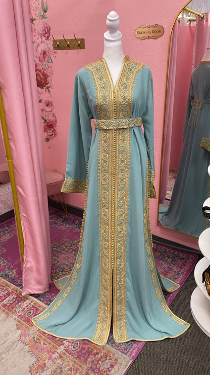 Moroccan Traditional Embellished Caftan