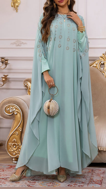 Dubai Style Embellished Caftan Dress