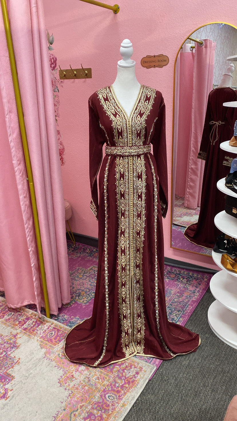 Moroccan Traditional Embellished Caftan