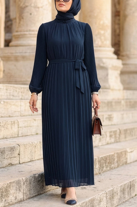 Turkish Pleated Chiffon Dress