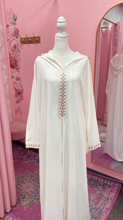 Traditional Moroccan Embroidered Djellaba