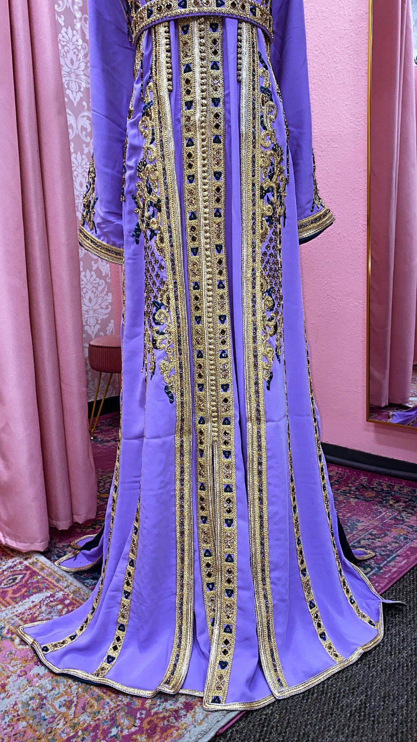 Moroccan Traditional Satin Lined Kimono Caftan