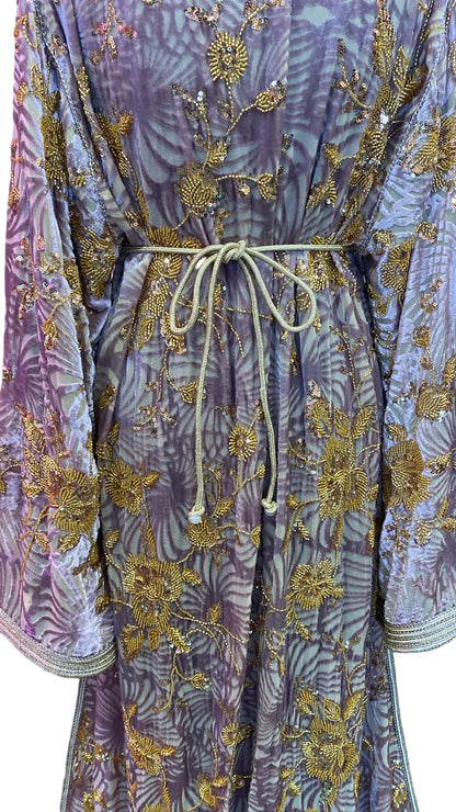 Moroccan Traditional Takchita Velvet Caftan