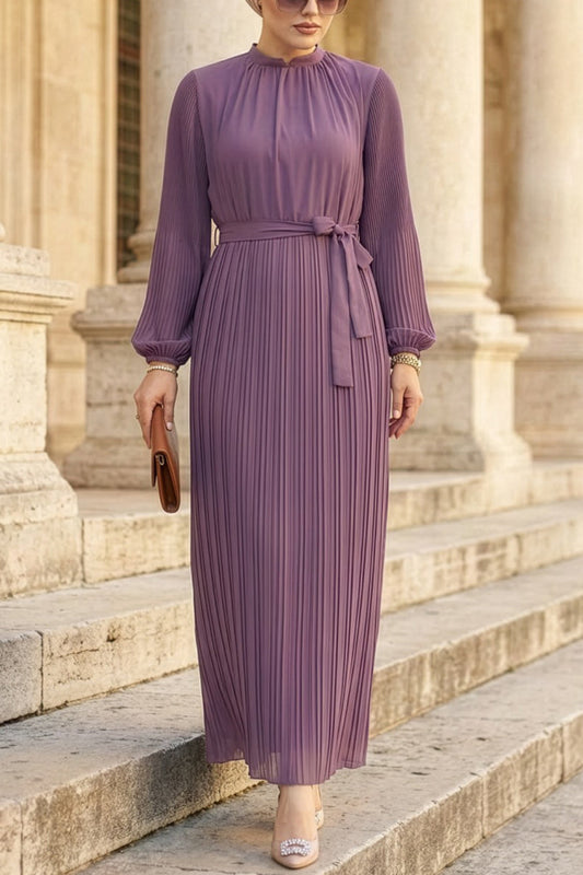 Turkish Pleated Chiffon Dress