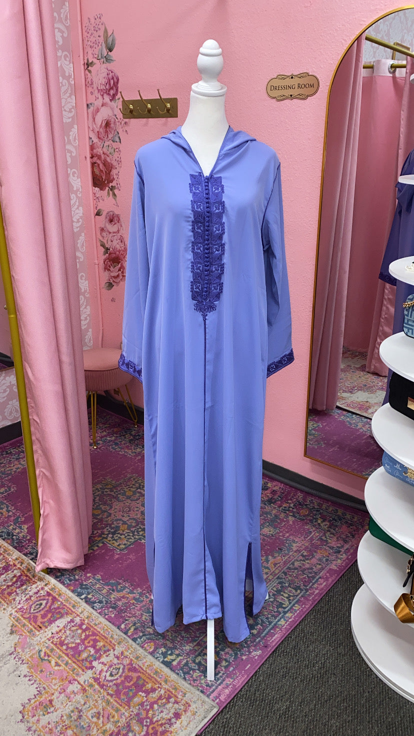 Traditional Moroccan Embroidered Djellaba