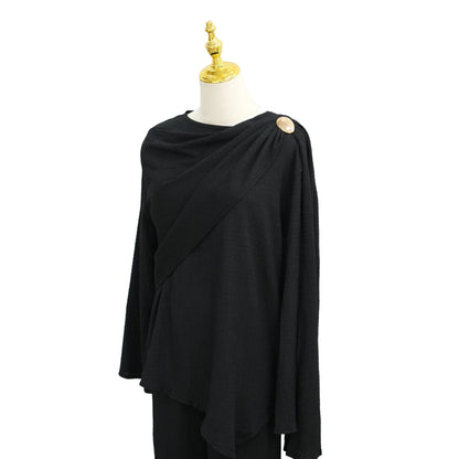 Cowl Neck Top Pant Suit Set