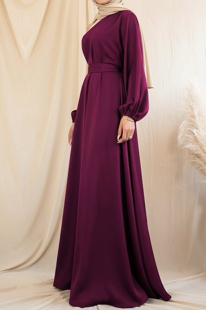 Turkish Style Velvet Abaya Dress