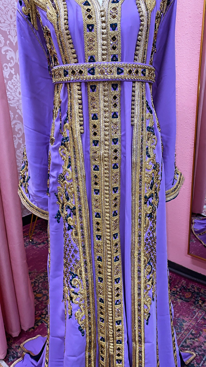 Moroccan Traditional Satin Lined Kimono Caftan