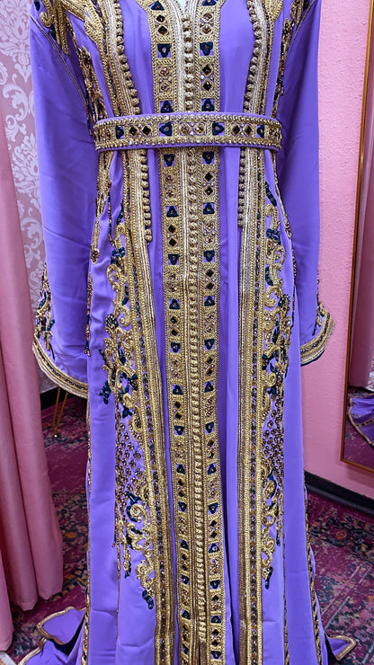 Moroccan Traditional Satin Lined Kimono Caftan
