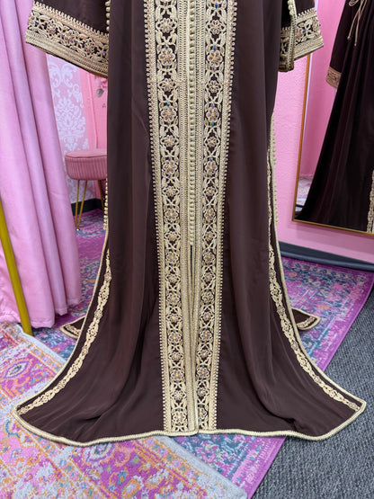 Moroccan Traditional Embellished Caftan