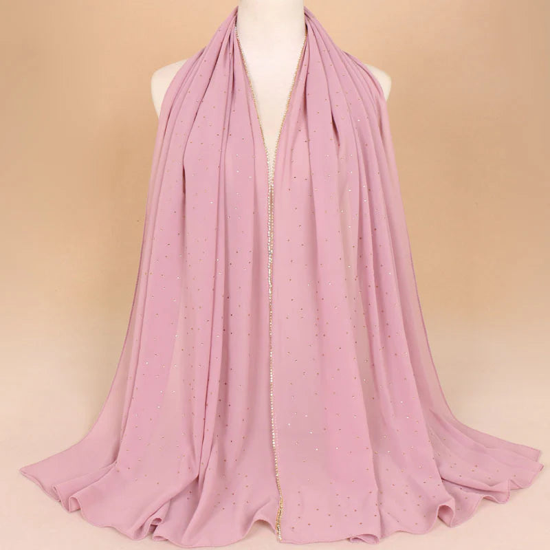 Embellished Stylish Chiffon Hijabs