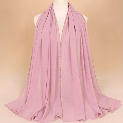 Embellished Stylish Chiffon Hijabs