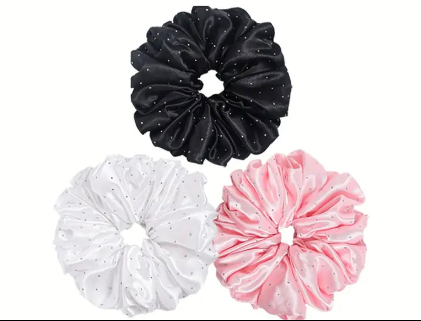 Extra Large Satin Hijab Volume Scrunchies(Multi Colors)