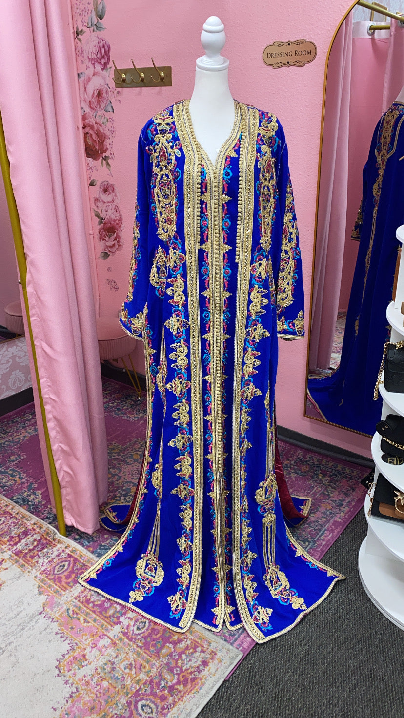Moroccan Traditional Satin Lined Kimono Caftan