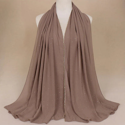 Embellished Stylish Chiffon Hijabs
