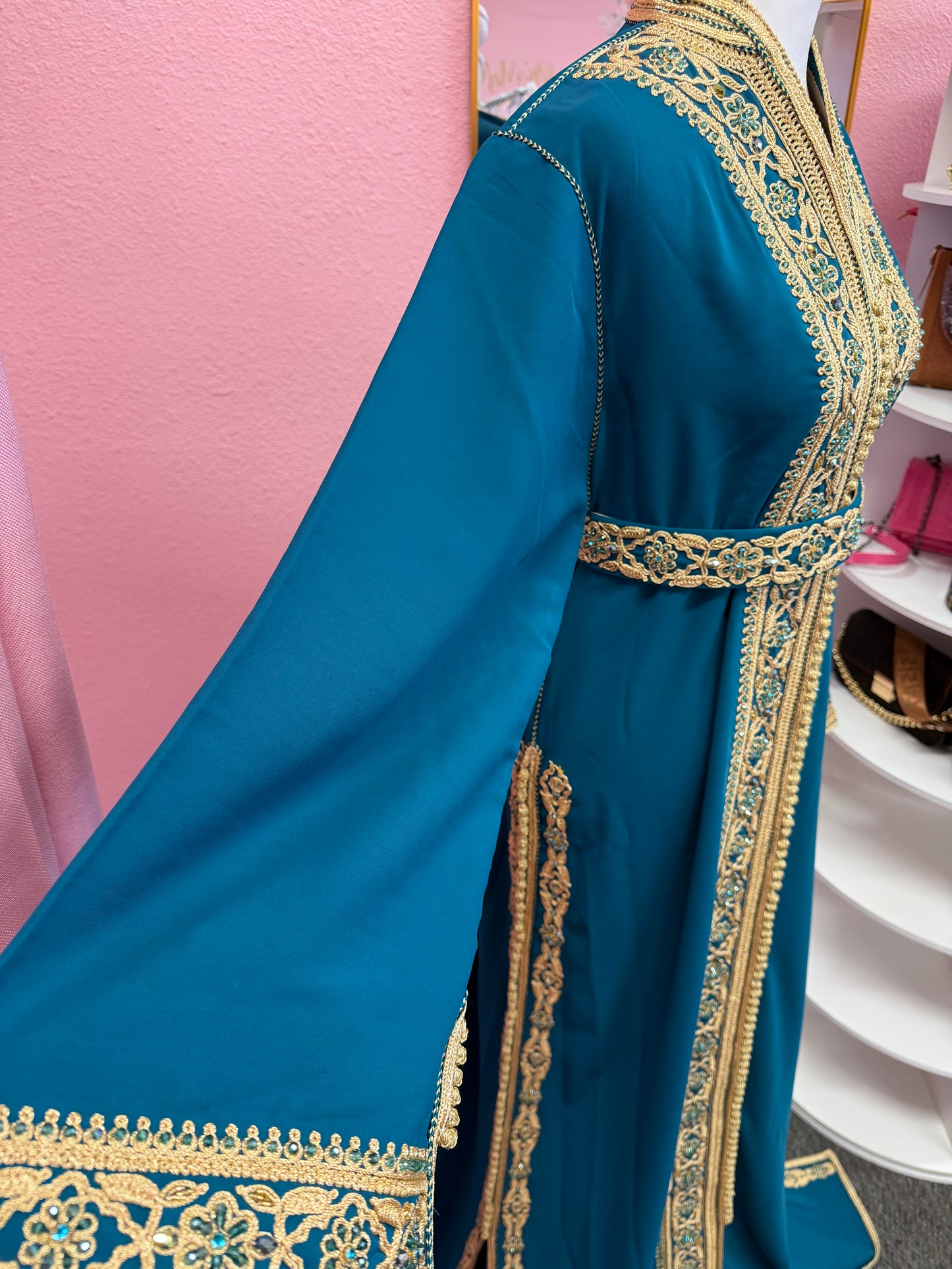 Moroccan Traditional Embellished Caftan