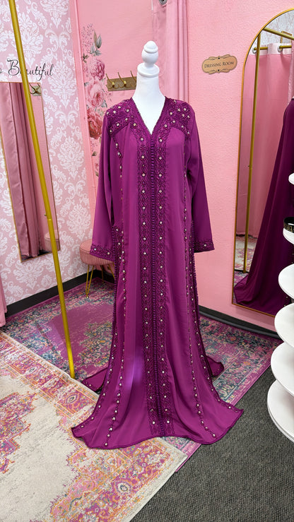 Moroccan Traditional Embellished Caftan