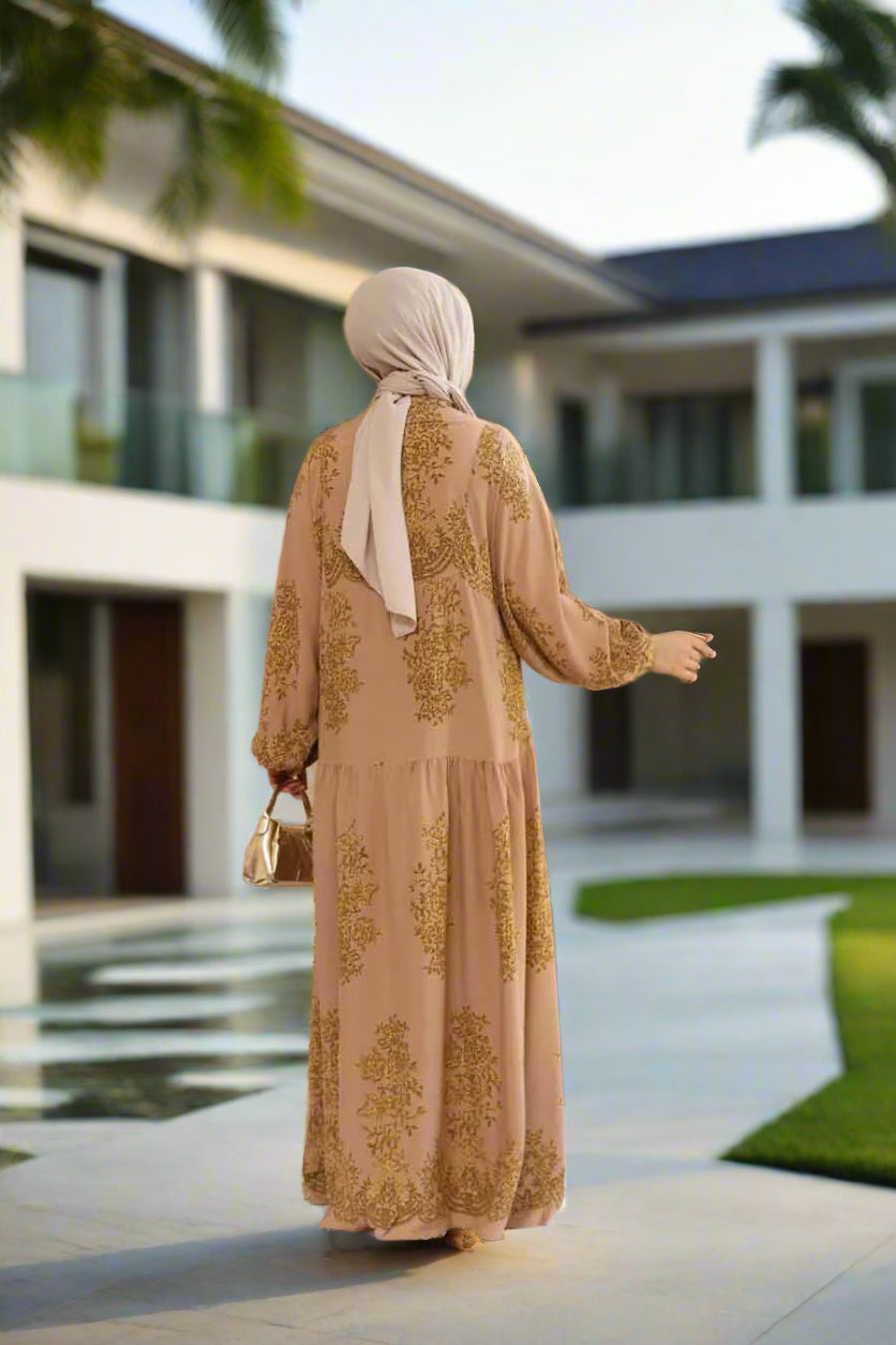 Turkish Damask Style Dress