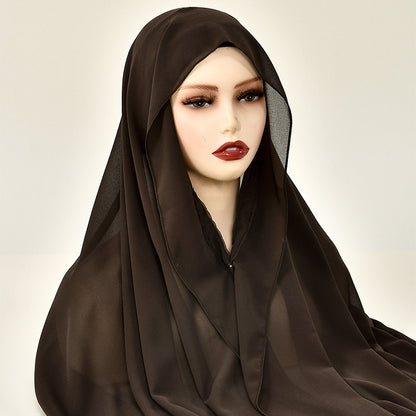 Instant Chiffon Hijab with Built-in Magnets