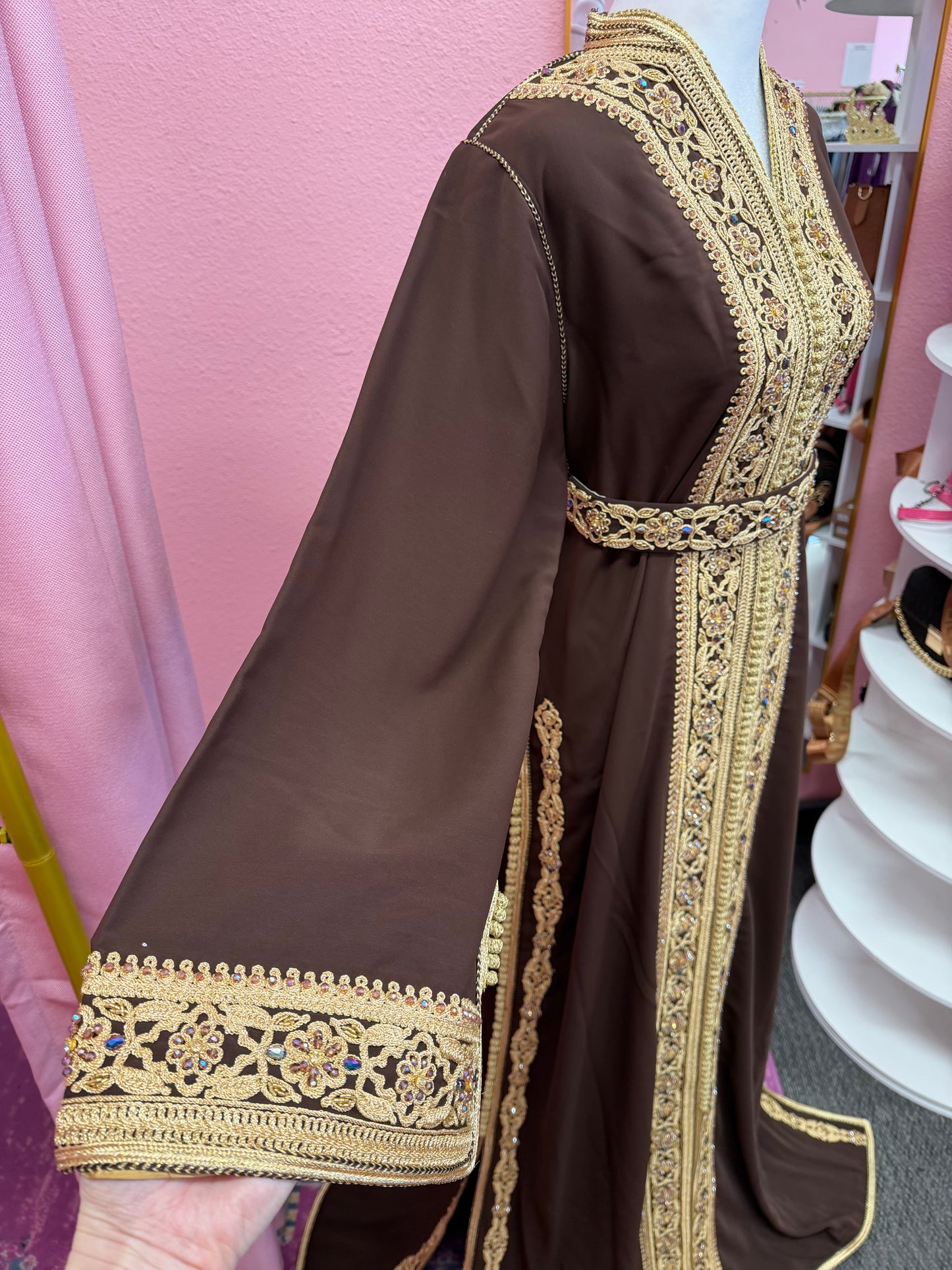 Moroccan Traditional Embellished Caftan