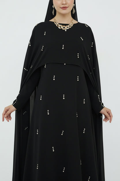 Embellished Princess Abaya Dress