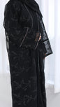 Dubai Style Embellished 2 Piece Abaya Black